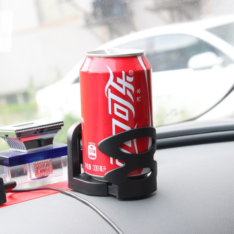 CarClean Adjustable Car Cup Drink Holder - ABS Auto Dashboard Mount Coffee Water Bottle Storage Box